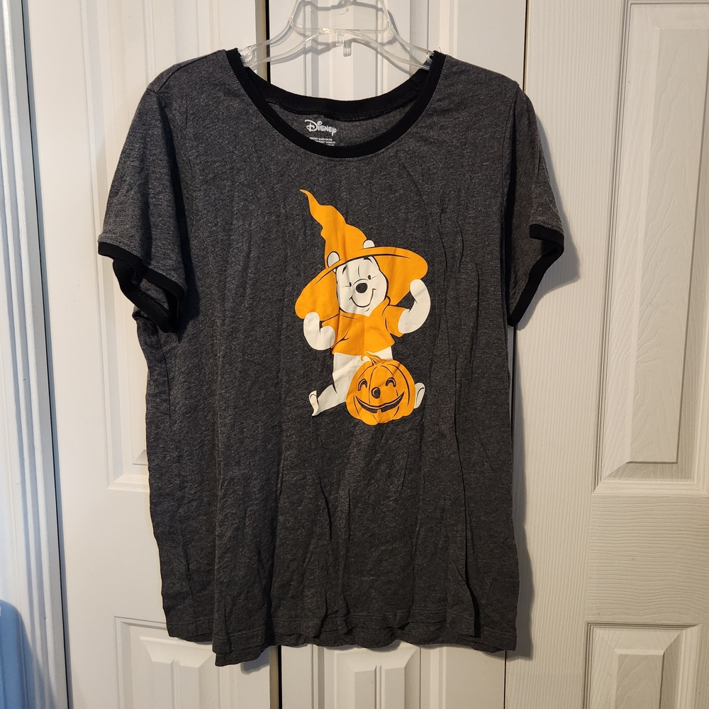 Disney Gray and Orange Halloween Tee